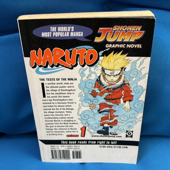Naruto Volume 1 Shonen Jump Graphic NovelComic ByMusashiKishimato RatedTForTeens - Picture 2 of 9